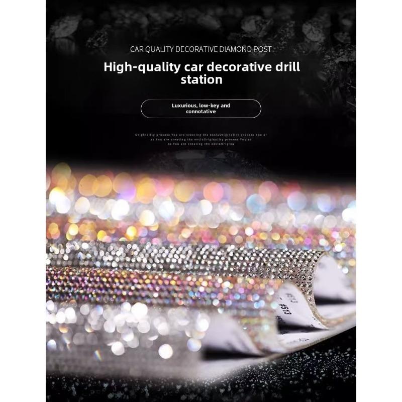 Product Introduction of Car Rhinestone Stickers, Crystal Sparkling Diamond Stickers, DIY Diamond Back Adhesive, Cross-border Self-adhesive, Hot Selling Rhinestone Accessories 4