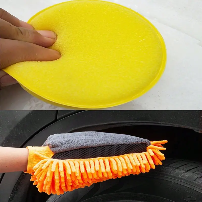 Car Cleaning Tool Set, Car Wash Tool Set with Storage Bag, Car Wash Brush Set, Car Cleaning Kit, Professional Car Wash Accessories 4