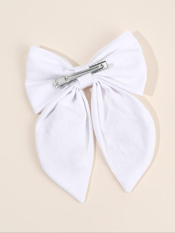 Cute Rabbit Embroidery Bowknot Decor Hair Clip, Easter Gift, Casual Simple Hair Accessories for Girls, Minimalist Headwear Suitable for Thick Hair 3