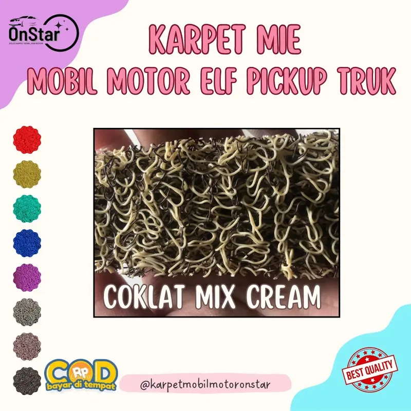 Karpet Mobil Grand Max Depan PVC Premium 1,6-1,8cm - Merah Car 4
