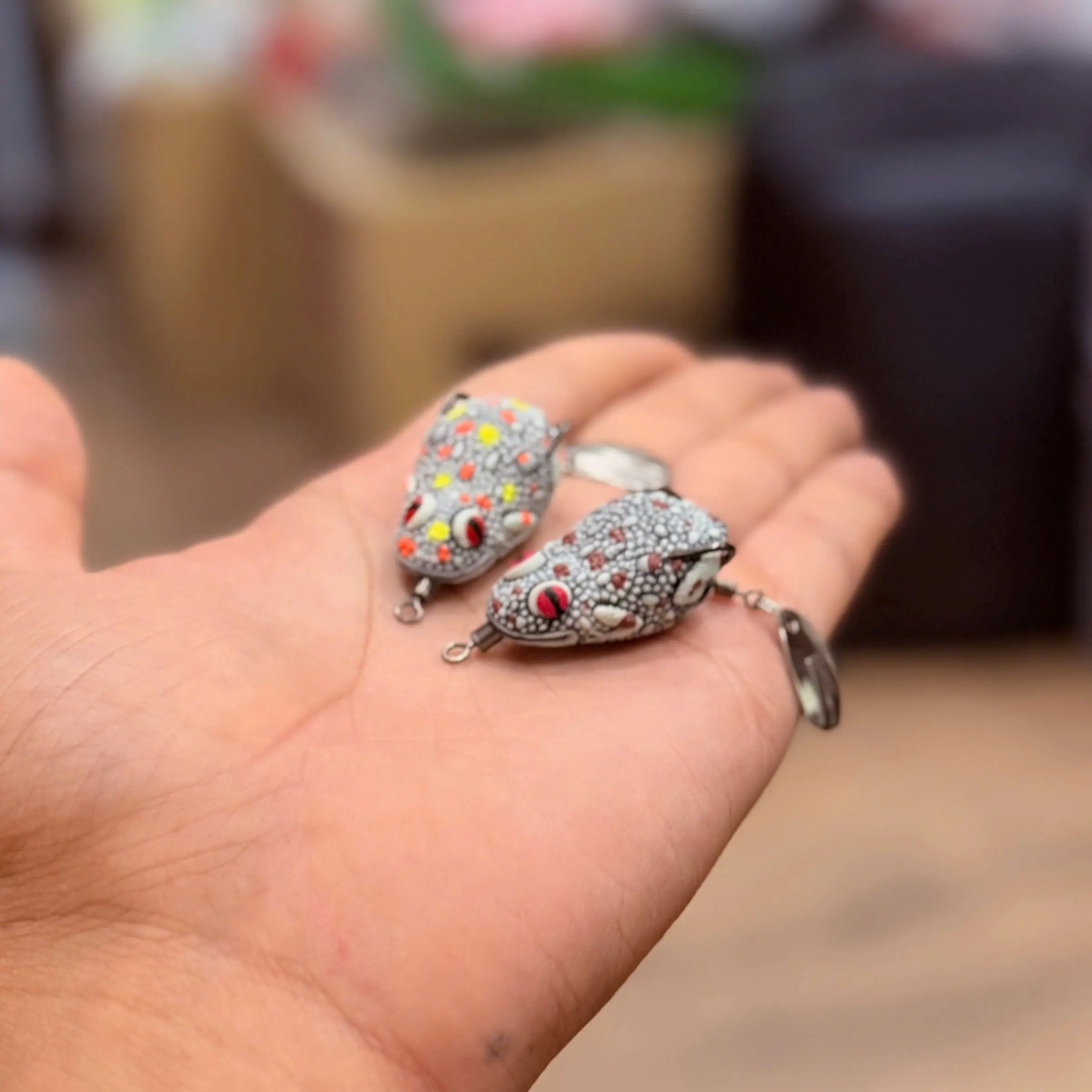 Nhái hơi thái lan Hero Hunter tắc kè bản mini, dài 3.5cm nặng 6.5g Action nổi - Đi Câu - Fishing
