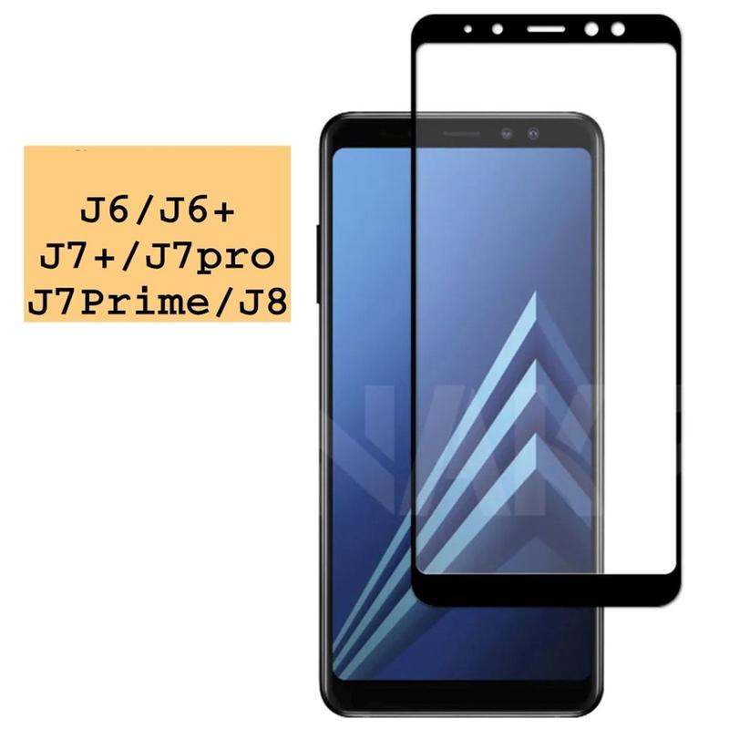 Miếng dán cho Samsung J6, J6 PLUS,J7 PRIME,J7 PRO,J7 PLUS, J8 2018 cường lực Full màn hình cao cấp
