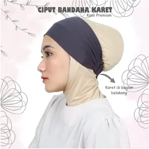 Ciput Bando Bandana Kaos Basic Premium 2 In 1 Bando Pita / Inner Bandana Simple Anti Budeg dan Anti Pusing Ciput Bando Bandana Kaos Basic Premium 2 In 1 Bando Pita / Inner Bandana Simple Anti Budeg dan Anti Pusing