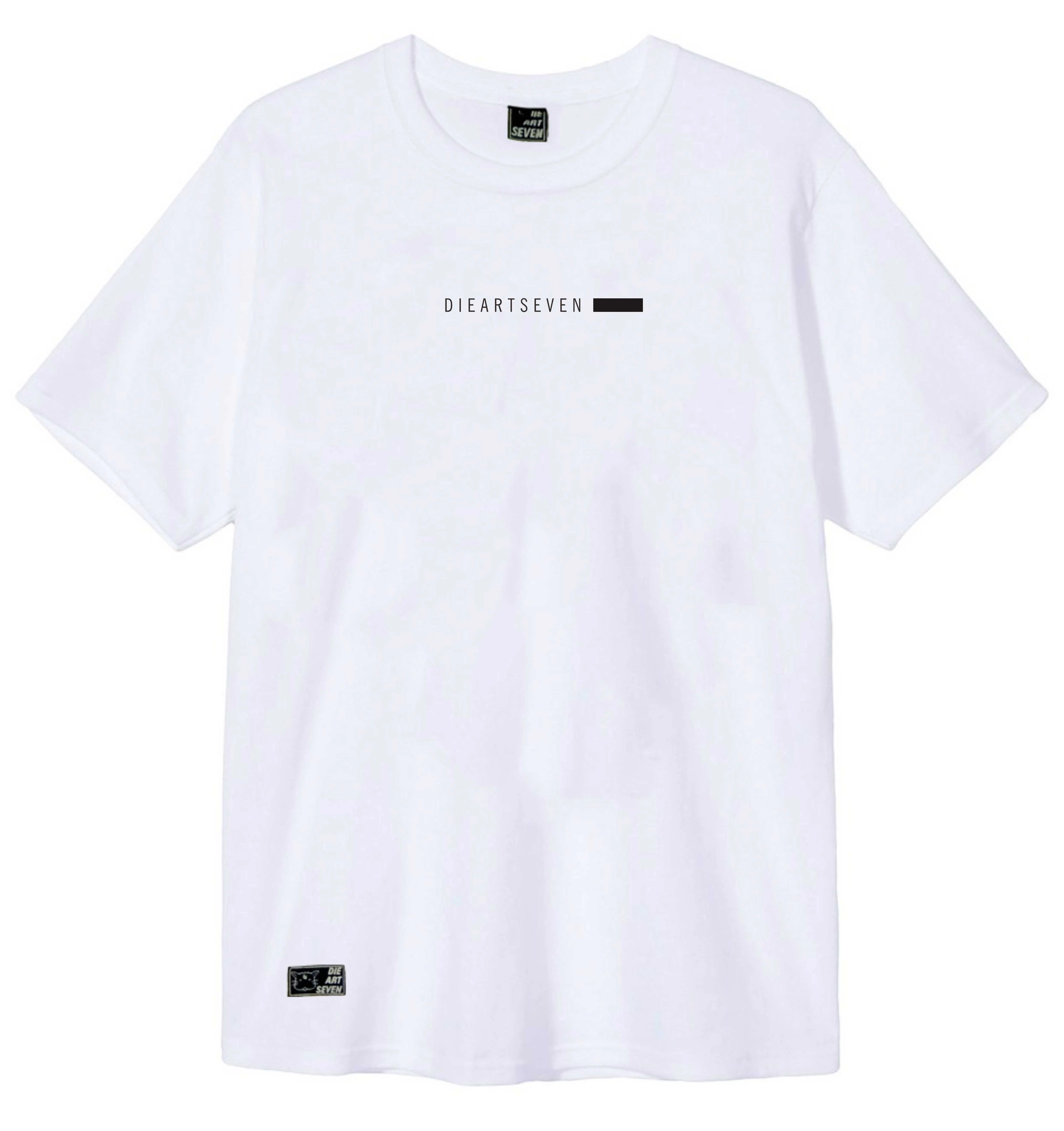 Kaos Distro Dieartseven Gaiyo White Basic Printing Pria Baju T-Shirt