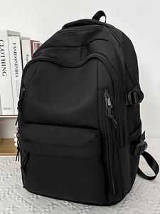 Mochila de Color Sólido de Nuevo Estilo 2024 de Gran Capacidad, Mochila Impermeable para Viajes Diarios y Trabajo, Mochila de Viaje para Chicas, Mochila Casual para Computadora para Hombres