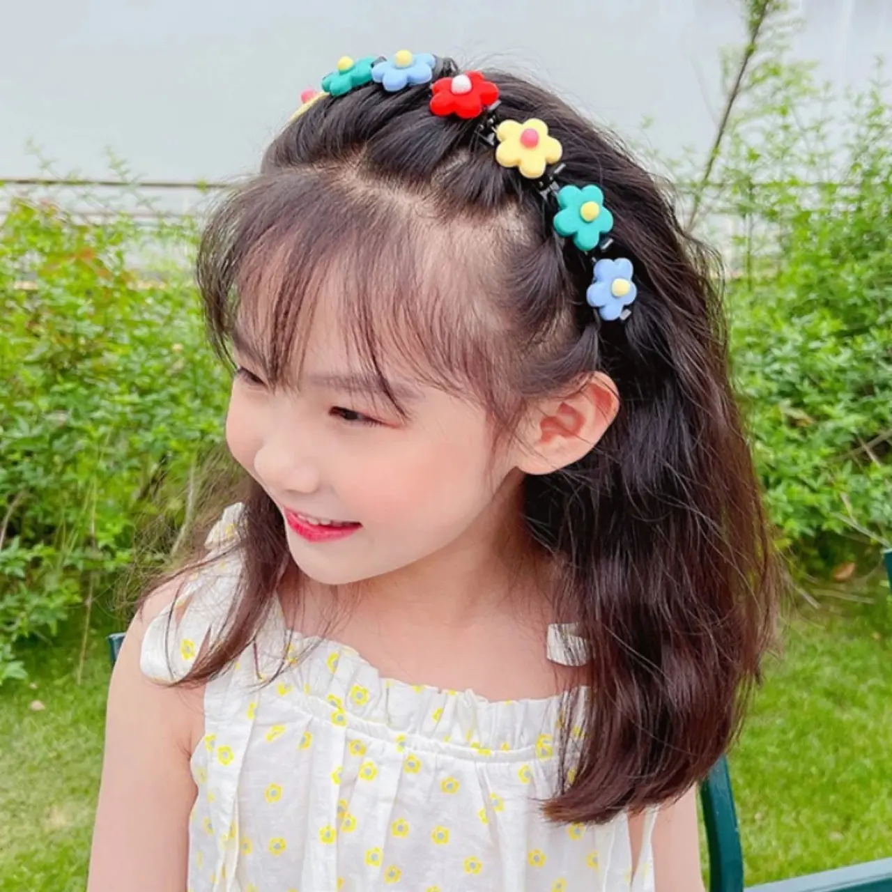 Cài Tóc Hình Hoa Dễ Thương Cho Bé