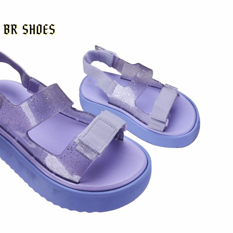 Product Introduction of Melissa Official Store Women Shoes Platform Sandals Magic Buckle Women Heightening Shoes Beach Sandals Quality True Love 17