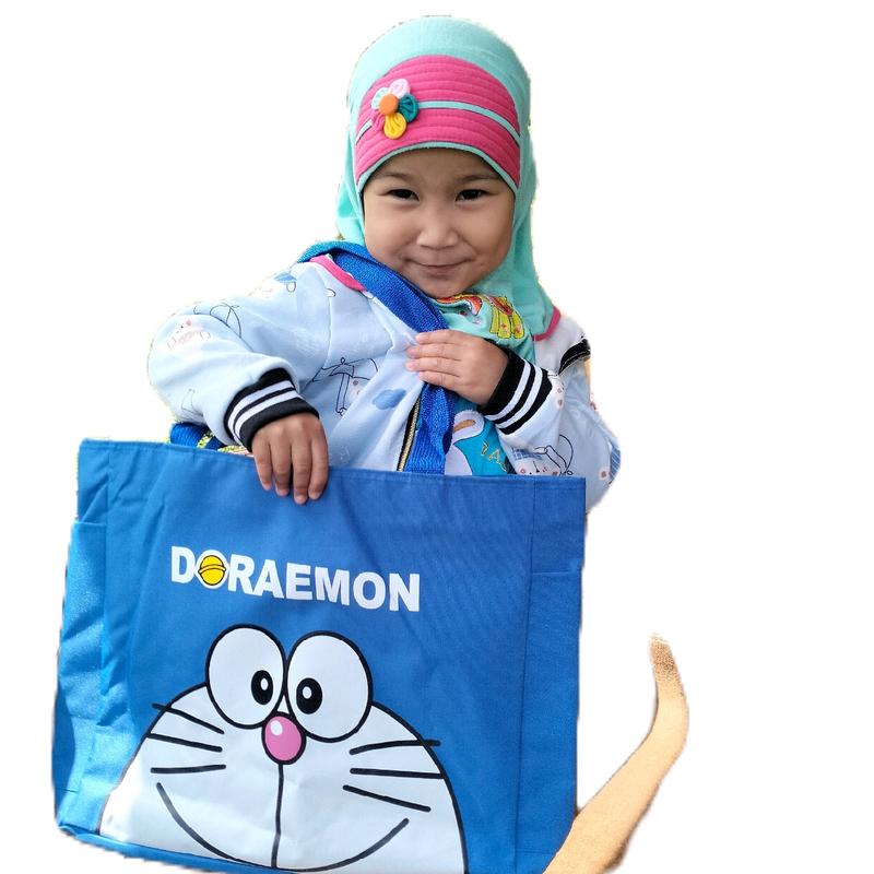 tote bag karakter Doraemon blue, tas piknik , tas serbaguna 4