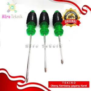 TEKIRO Obeng Plus Gagang Karet / Obeng Plus / Obeng TEKIRO PH 2