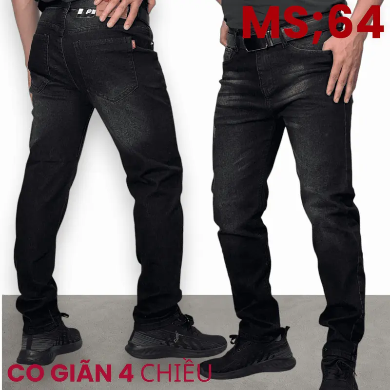 QUẦN JEAN NAM CO GIÃN 4 CHIỀU    Chất liệu bền đẹp, mềm mại, thoáng khí.  Thiết kế ôm vừa vặn, linh hoạt khi vận động.  Dễ phối đồ, phù hợp nhiều phong cách.  Túi tiện lợi, đường may tỉ mỉ.   Sở hữu ngay hôm nay! 7