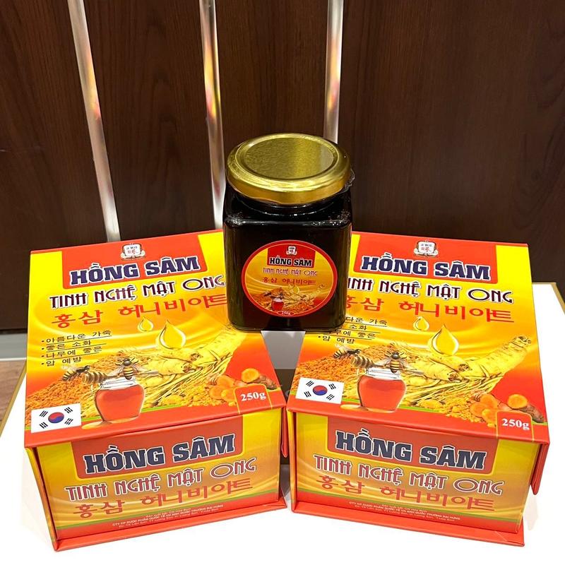 Combor 2 hộp hồng sâm tinh nghệ mật ong