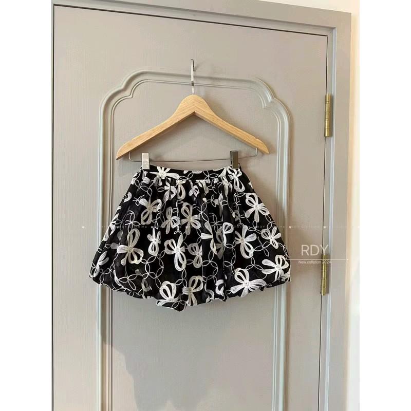 Set Bí Cổ Tim Hoa Văn Gắn Nơ 1
