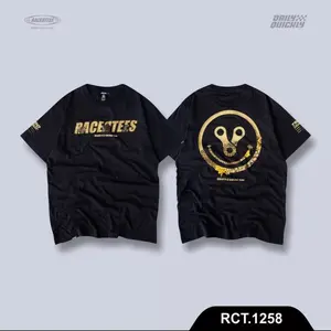 KAOS Racertees EdNice RCT.1258 - Inisex Basic Hitam Viral