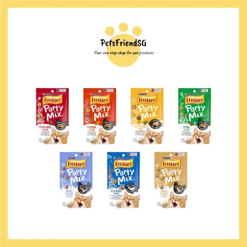 Casual 10 FOR $44.50:  Friskies Party Mix Crunch 60g