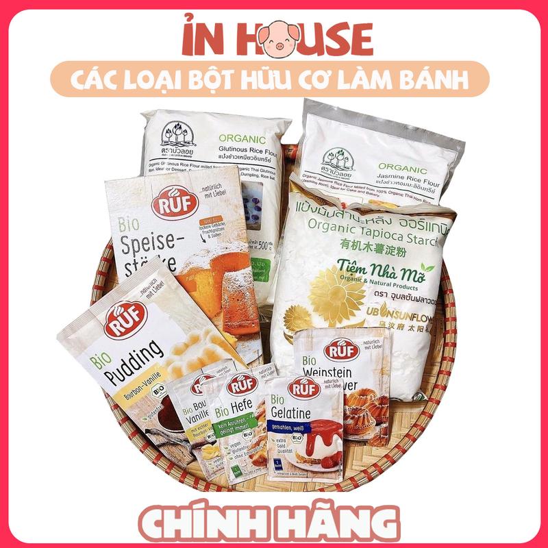 CÁC LOẠI BỘT LÀM BÁNH BỮA PHỤ : bột mì, bột năng, bột gạo tẻ, bột nếp, bột bắp, tinh bột bắp, bột nở,gelatin