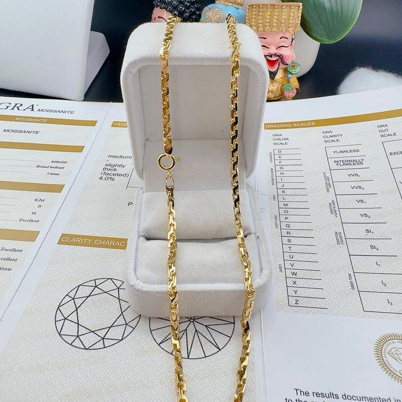 Dây chuyền nữ chữ công 3 chỉ mắt liền Trang Sức