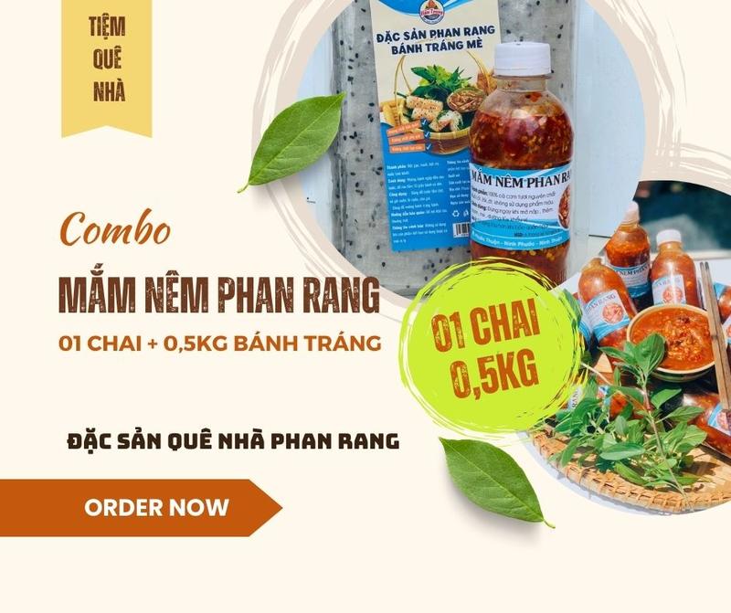 Combo 01 chai mắm nêm cá cơm + 0,5kg bánh tráng mè  Phan Rang Ninh Thuận - Mắm cá cơm ủ nguyên con đã trộn sẵn gia vị vừa ăn Chua ,Cay Nước Sốt, Mắm nêm Phan Rang, Mắm cá cơm Miền Trung