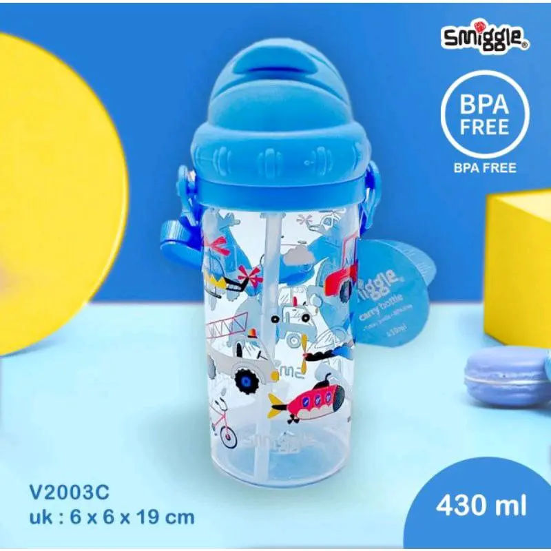 Smiggle Botol Minum Sedotan Anak 1