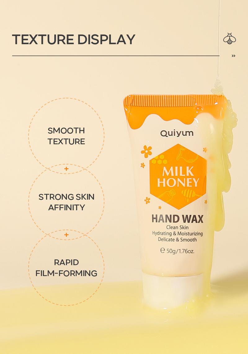 Product Introduction of Cross-Border Quiet Milk Honey Hand Wax Mask 50G Nourishing, Hydrating and Moisturizing Hand Care Skin Care Products in Stock Wholesale Nail Moisturizer Moisture Hydrate 29