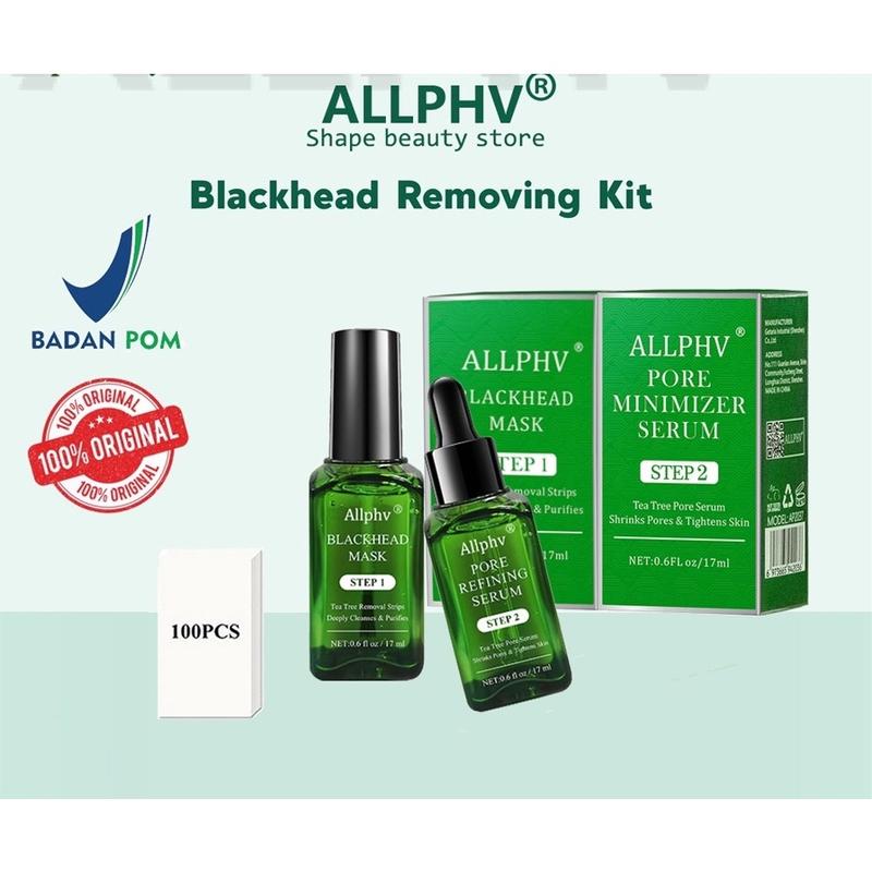 Masker komedo AllPhv Blackhead Remover Mask Step 1 & Step 2 (Masker pembersih komedo) Treatment 0