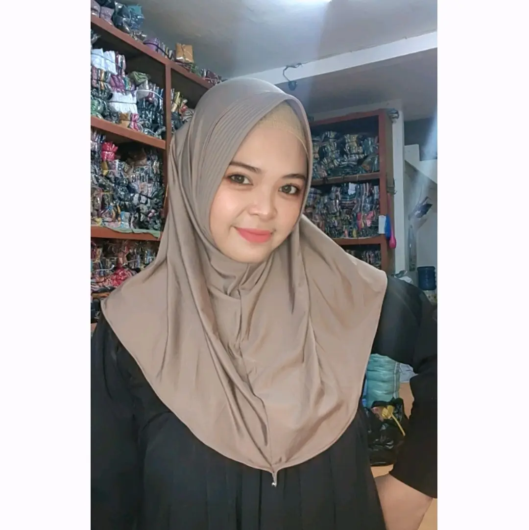 (Isi 10 pcs)Hijab Sport size S jersey Kerudung Instan Bergo Sporty Muslim Nyaman