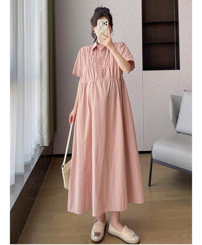 Product Introduction of P69350# Dress Pregnant Plus Size Dress For Women Nipped Waist Summer Slim New Arrival Pregnant Pregnancy Dress 6