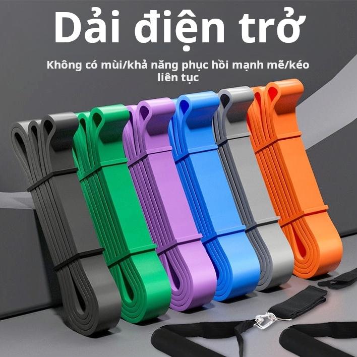 Dây kháng lực Co giãn Chống lại Dây tập Yoga tại nhà Thiết bị tập thể dục Tập thể dục Pilates Dây tập thể dục kéo lên Tập Cơ Tay tạ  đeo bộ  tạ giảm mỡ bụng nhung vòng nặng gym