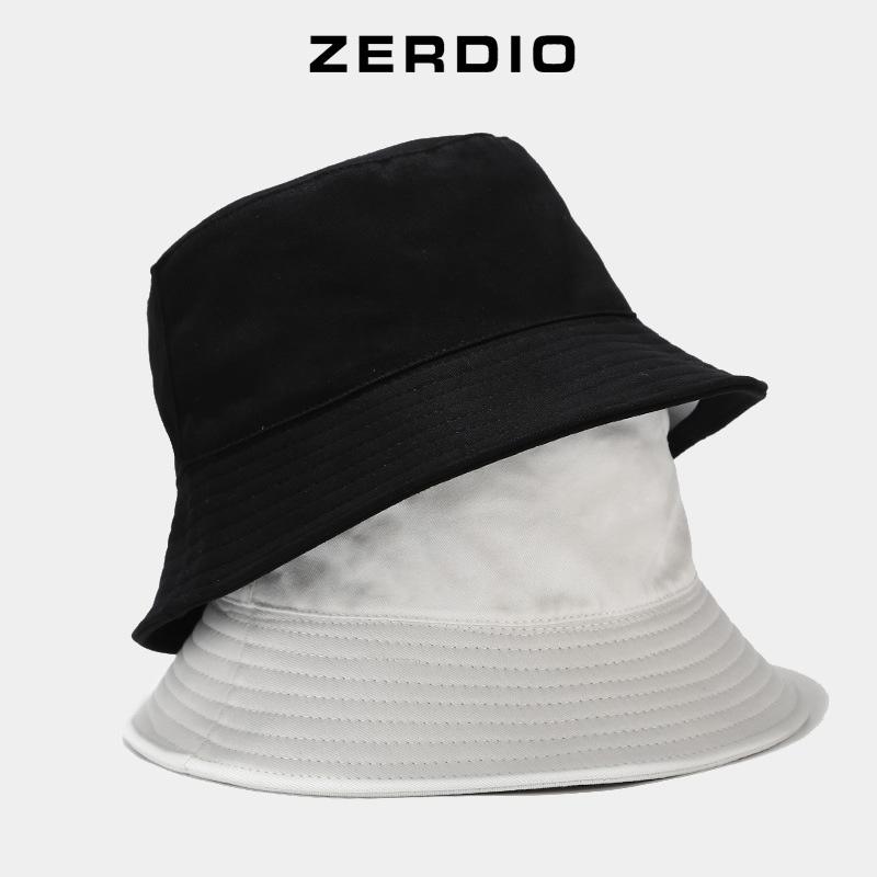 Nón vành tròn Mũ bucket tai bèo nam nữ trơn kiểu dáng Basic vải cotton 2 lớp cao cấp