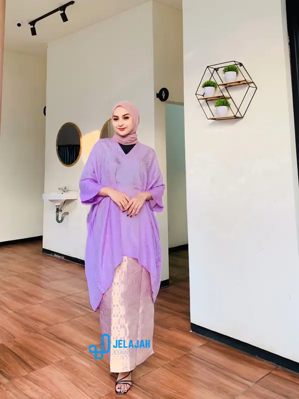 KAFTAN ARUN || VISCOS ADEM PREMIUM Nyaman Batik Gamis Tunik Wanita Muslim 7