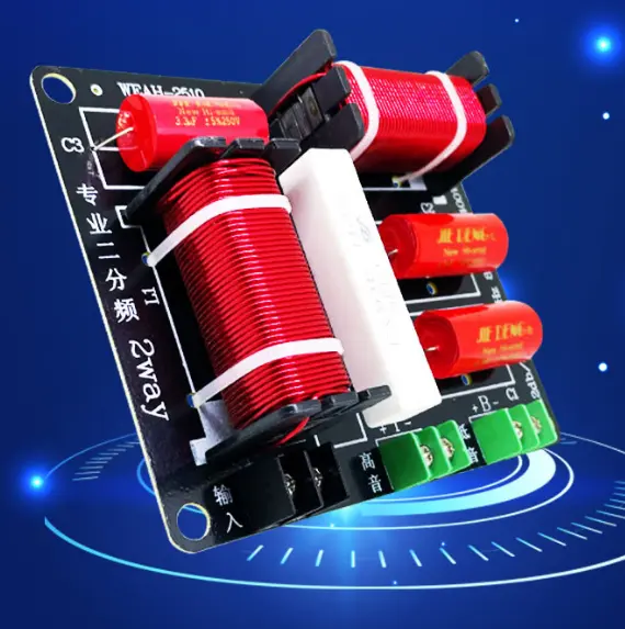 Mạch phân tần loa 2 đường tiếng 400w sử dụng cho loa bass to 30-40-50 CÔNG SUẤT LỚN có bảo vệ chống cháy treble, đầu nối sẵn không cần hàn dây 4