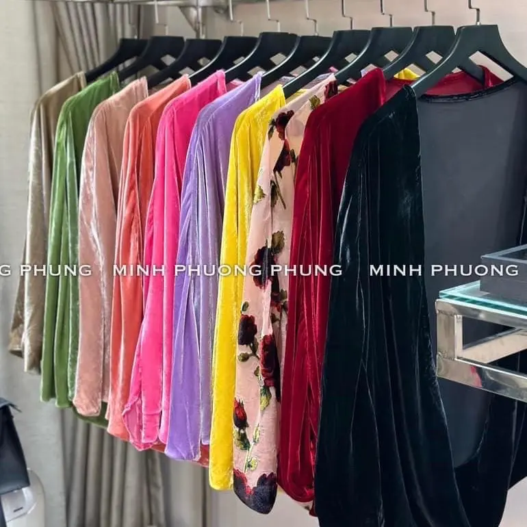 Áo choàng nhung the các màu