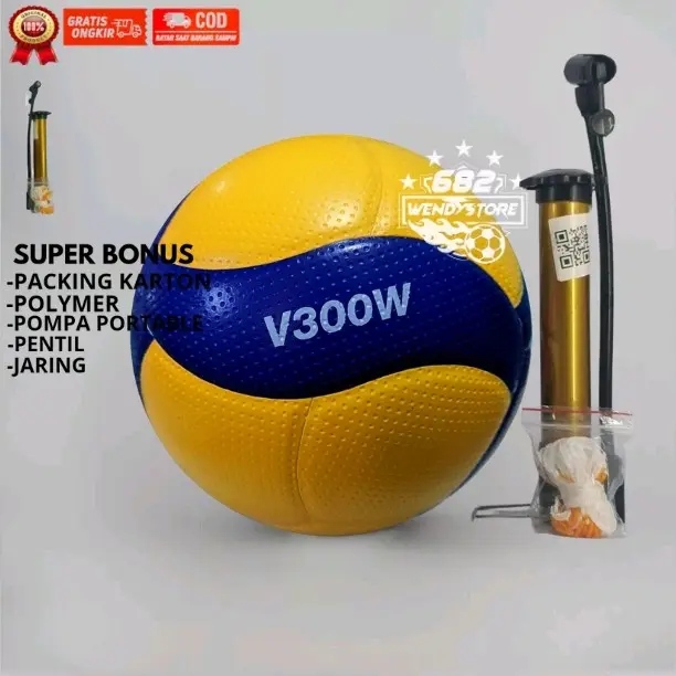 Bola voli volley voly MIKASA V300W 100% Original made in thailand