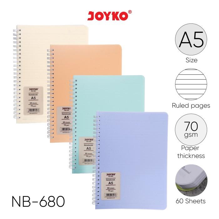 Jual Ruled Notebook Diary Agenda Buku Catatan Bergaris Joyko NB-680 60 ...