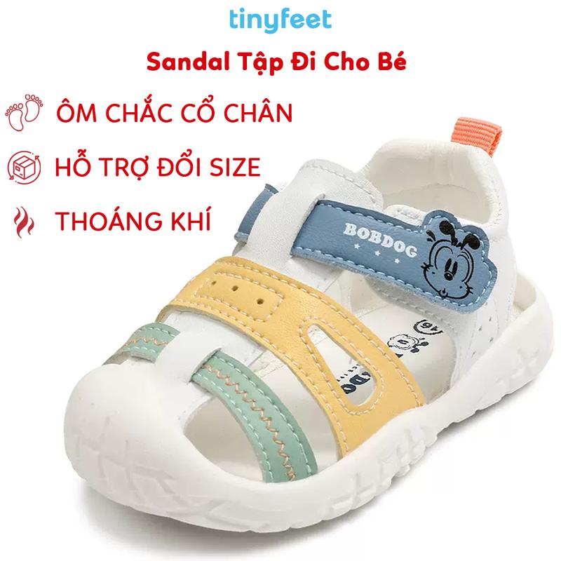  Sandal Tập Đi Cho Bé Trai Bé Gái Thoáng Khí Chống Bẹt Chân TINYFEET SD03 Dép Xăng Dan Tập Đi Cho Bé 1 Tuổi 2 Tuổi Siêu Nhẹ 