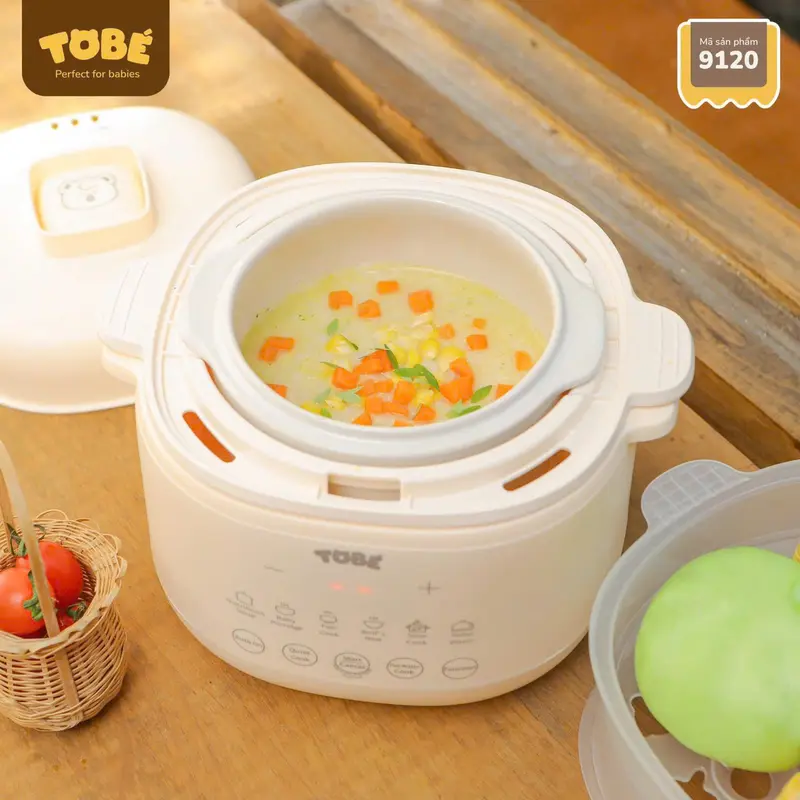 [F365-Tobé] Nồi cháo chậm Komi mã 9120 - Bảo Hành 1 năm 4