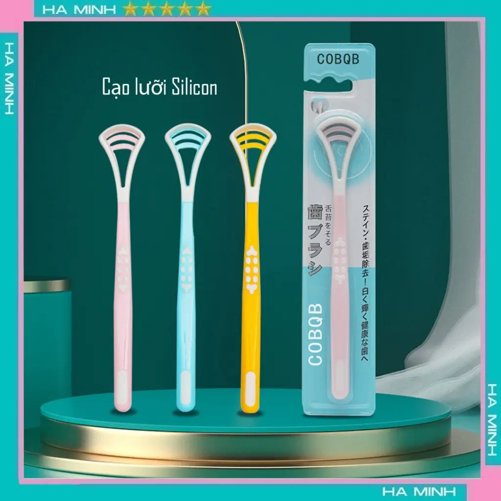 Dụng Cụ Cạo Lưỡi (Nạo Lưỡi) Nhựa Silicon Nhật Bản