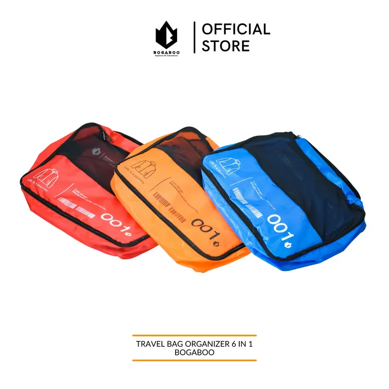 BISA COD TAS TRAVEL ORGANIZER  6 in 1 BOGABOO - LUGGAGE BAG - STORAGE BAG - LAUNDRY BAG - PENYIMPANAN PAKAIAN 2