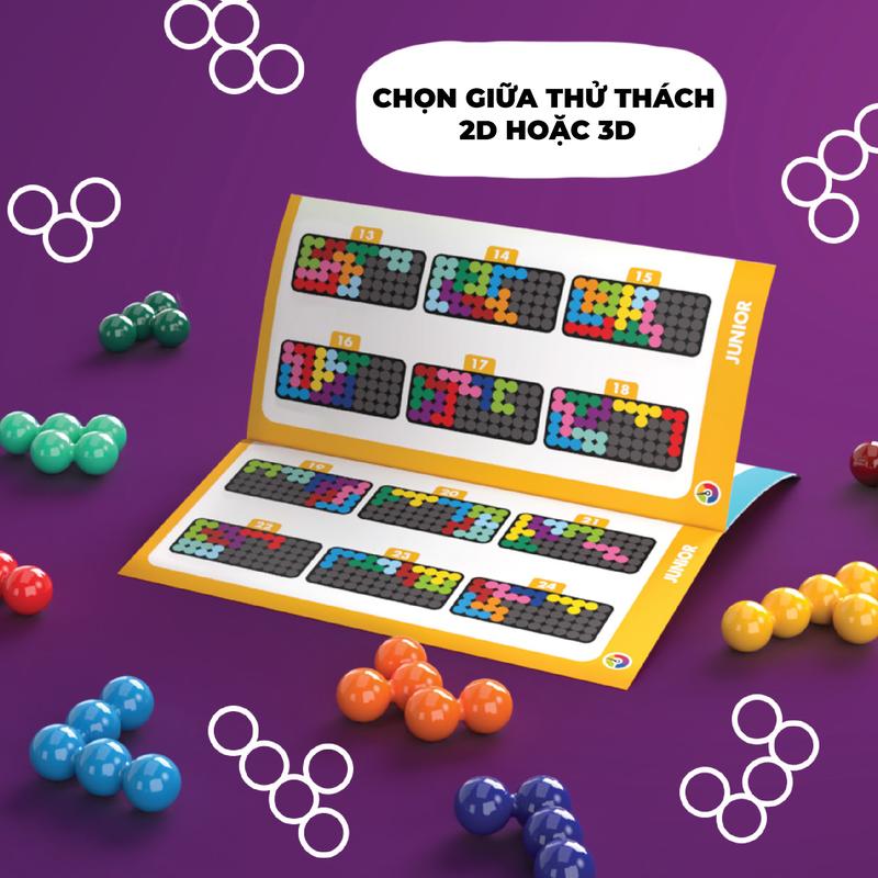 Product Introduction of Đồ chơi thông minh SmartGames IQ Puzzler Pro -  Thử Thách 2D & 3D cho bé từ 6+ 7