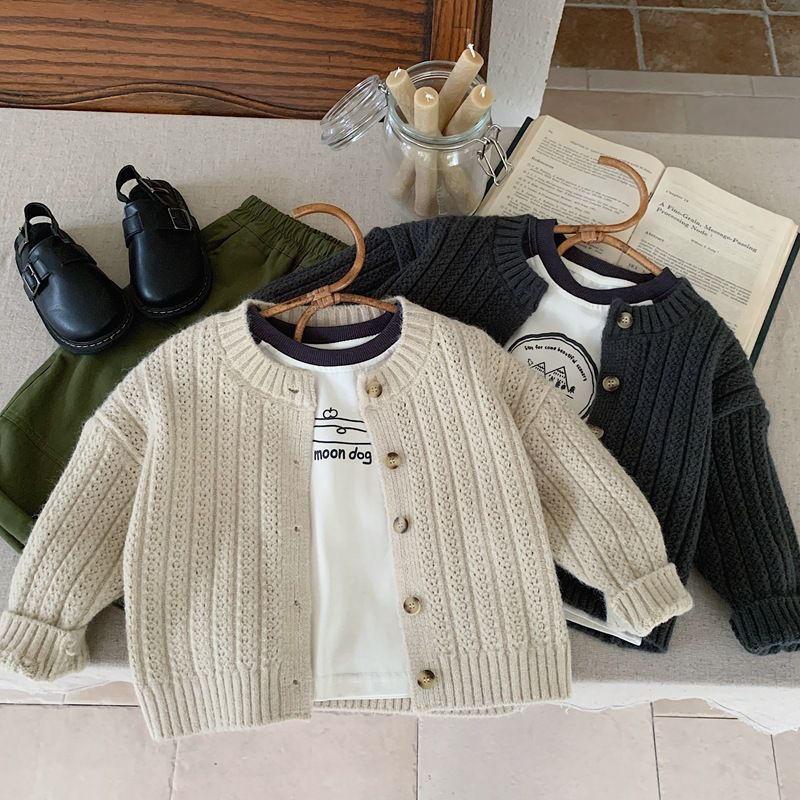 Product Introduction of Quần Áo Mùa Thu Cho Trẻ Em, Áo Khoác Len, Áo Len Bé Trai, Áo Len Cardigan, Áo Phong Cách Phương Tây Mùa Xuân Và Mùa Thu Cho Bé Gái, Áo Khoác Be 5