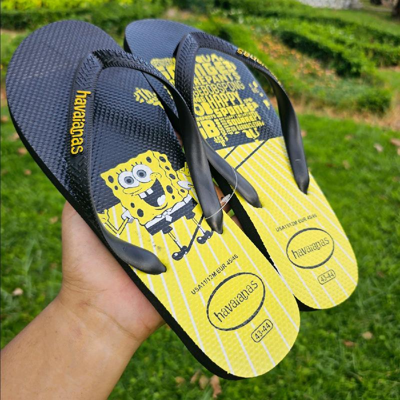  Dép Havana Thái Bánh Vuông Vàng Cao Cấp Dép kẹp Tông Lào Nam Đế Bằng 