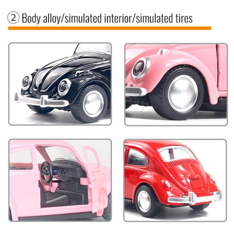 Product Introduction of Mainan Model Tarik Belakang Diecast Kumbang, Gaya Vintaj, Untuk Kanak-kanak, Hiasan Hadiah, Hiasan Kereta, Ketibaan Baru Toy fire  truck  kids 22