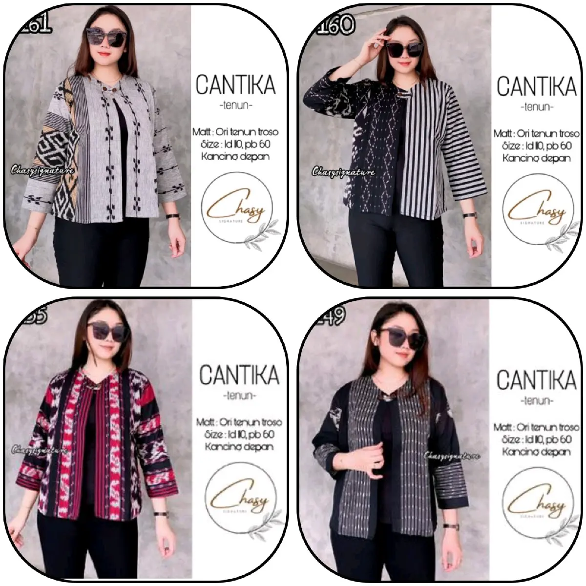 CANTIKA OUTER , OUTER TENUN WANITA , OUTER CROP MODERN