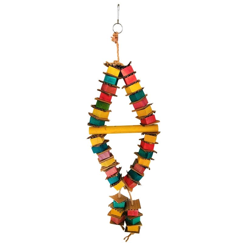 Bird Parrot Chewing Block Toys Cardboard Shredder Chew Toy for - TikTok ...