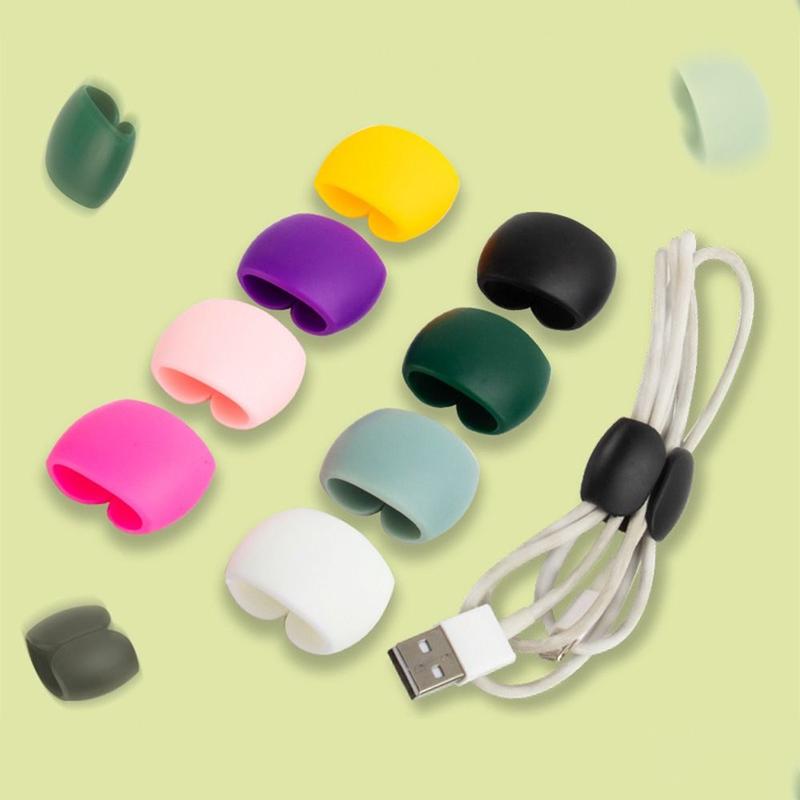 Portable Rubber Cable Winder Clips Multifunction Winder Cable Protector Headset Data Line Storage 0