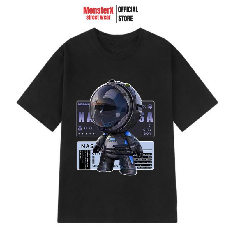 Áo thun tay lỡ form rộng ROBOT unisex nam nữ by Monster X Street