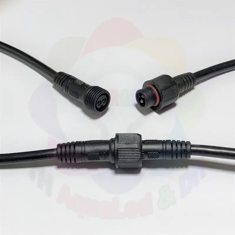 Bộ Jack cắm chống nước âm dương lõi 0.75mm2 phân loại 2,3,4,5 Pin (lõi) dày có đai ốc kết nối chắc chắn ngăn nước vào 3