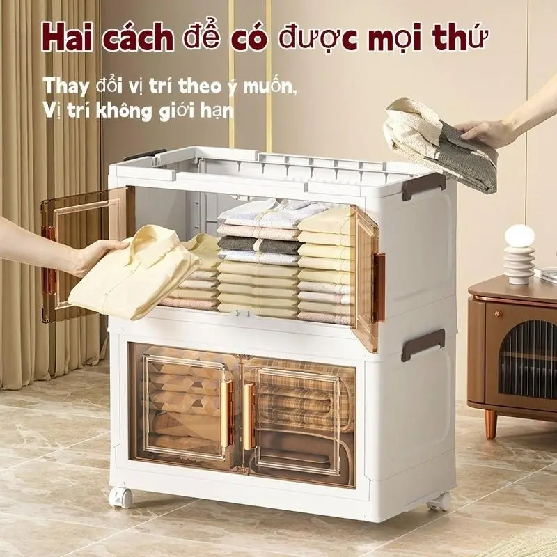 【Rộng 50】Derorice stail Tủ đựng đồ nhựa màu trắng thời trang, có sẵn 3/4/5/6 tầng, lắp đặt tự do，rộng 50cm, linh hoạt kết hợp, thiết kế đơn giản 1