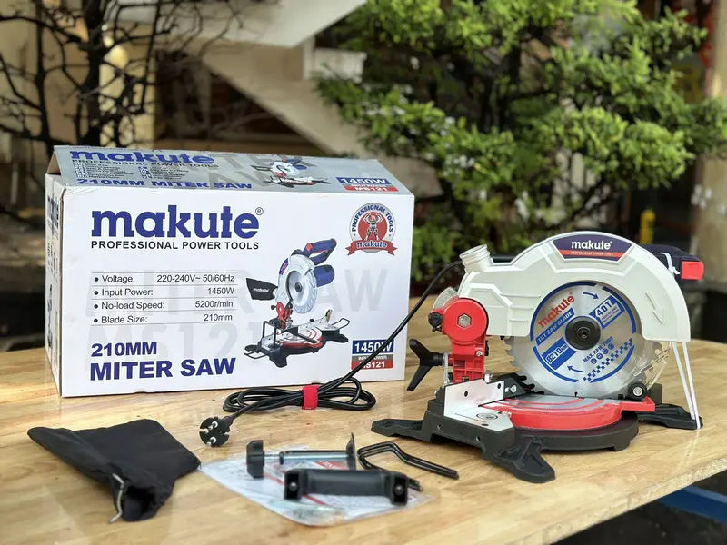 Máy cắt nhôm nghiên 45độ MAKUTE MS121 (210mm,1450W) 6