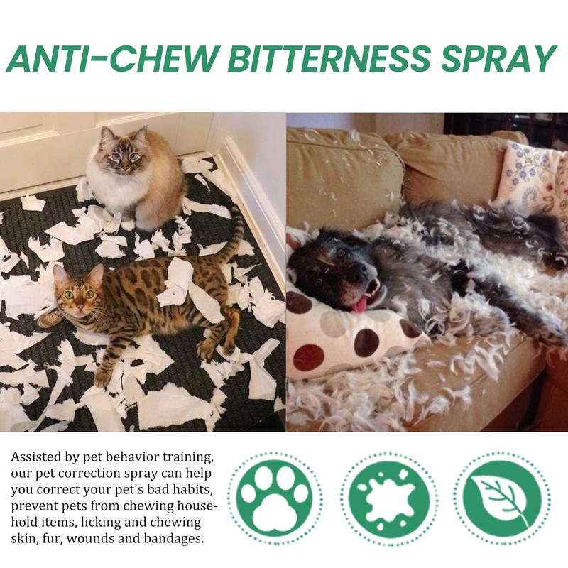 Product Introduction of [Ready Stock & Cod] Yegbong Pet Anti-Chewing Spray Cat Dog Pet Behavior Correction Anti-Biting Scratching Spray 6