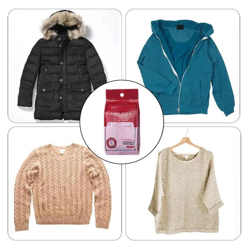 Product Introduction of 20pcs/bag Clothes Cleaning Wipes Down Jacket Stain Wet Wipes Removal Remover T8P2 35